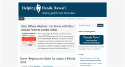 Desktop Screenshot of helpinghandshawaii.org